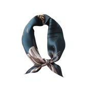 Εκτυπωμένο μεταξωτό κασκόλ για τέσσερις εποχές